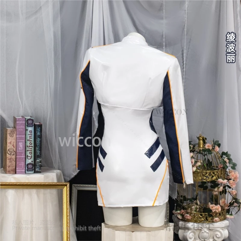 أنيمي Asuka تأثيري Ayanami ري زي جلدية بارد شعر مستعار مجموعة كاملة دراجة نارية زي 3 قطعة دعوى النساء هالوين مخصصة