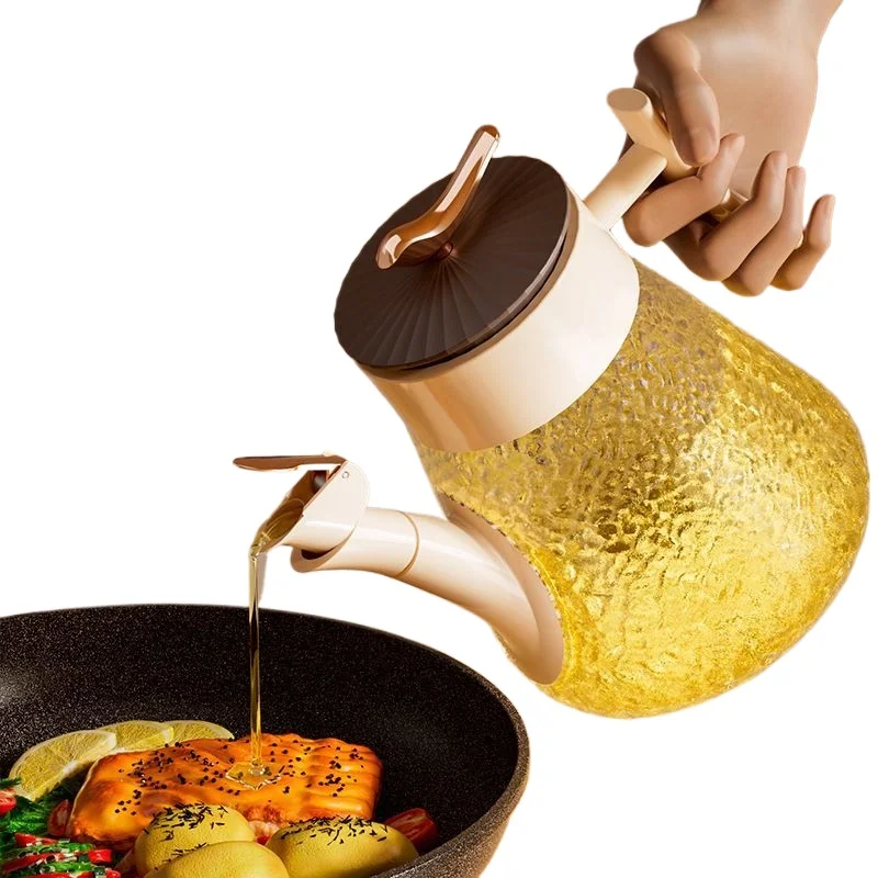 

Oil pot kitchen household special new automatic opening and closing oil brush oil bottle integrated dual-purpose glass barbecue