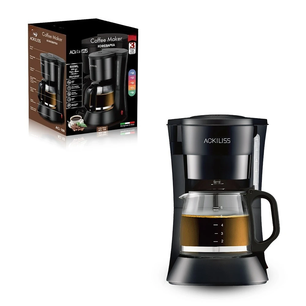 Coffee Machine European Standard Household American Standard Drip Electric Automatic Small Coffee Machine Mocha Pot 600ml
