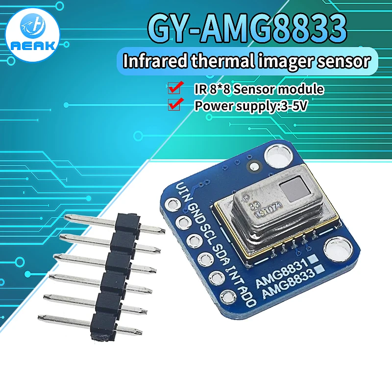 official AMG8833 IR 8*8 Thermal Imager Array Temperature Sensor Module 8x8 Infrared Camera Sensor