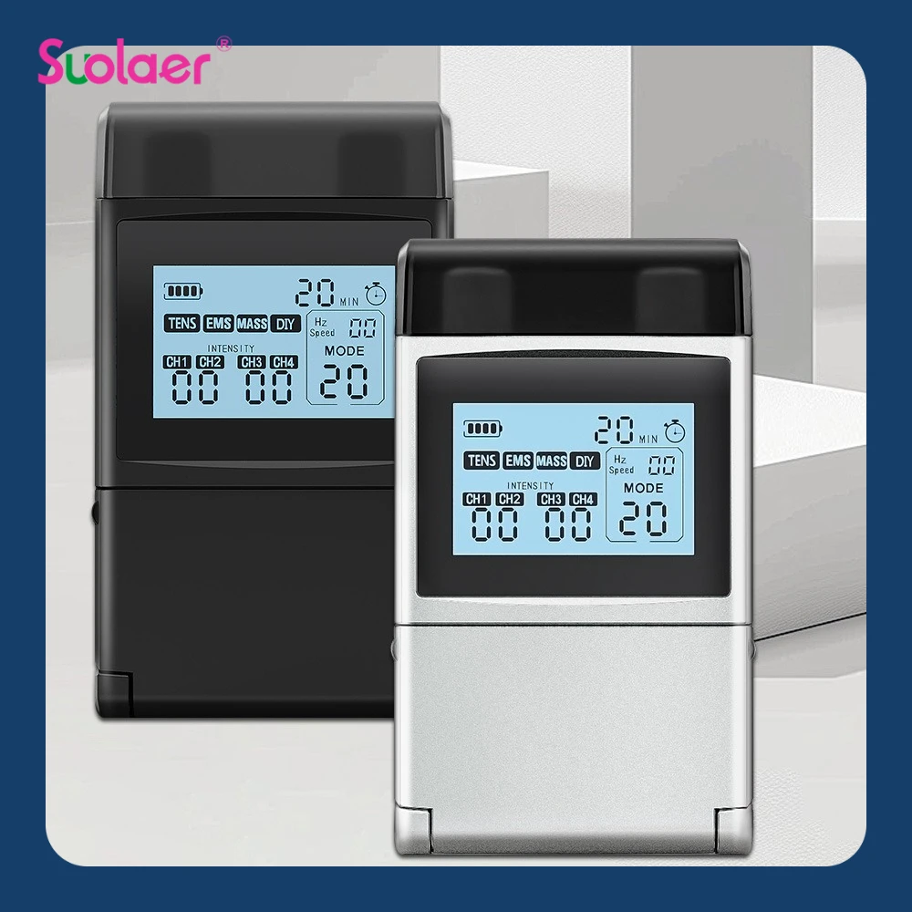 

Electronic EMS Pulse Massager Tens Machine Electrical Nerve Muscle Stimulator Acupuncture Massage Fat Burner Pain Relief Tools