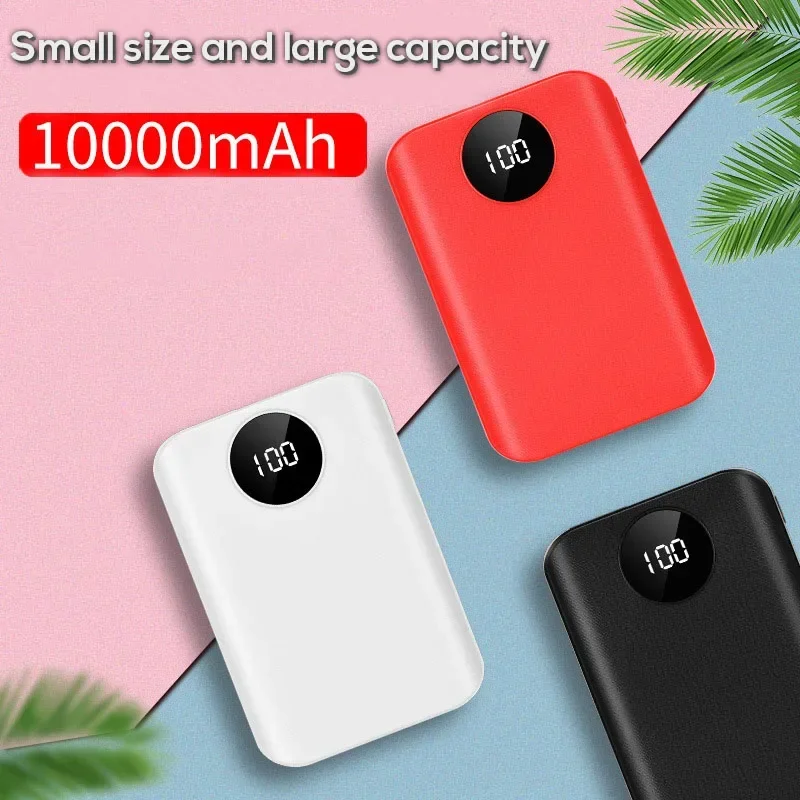 10000mAh DIY obudowa Power banku skrzynka do ładowania 3*18650 LED cyfrowy wyświetlacz Poverbank 2 USB Micro type-c Powerbank Shell