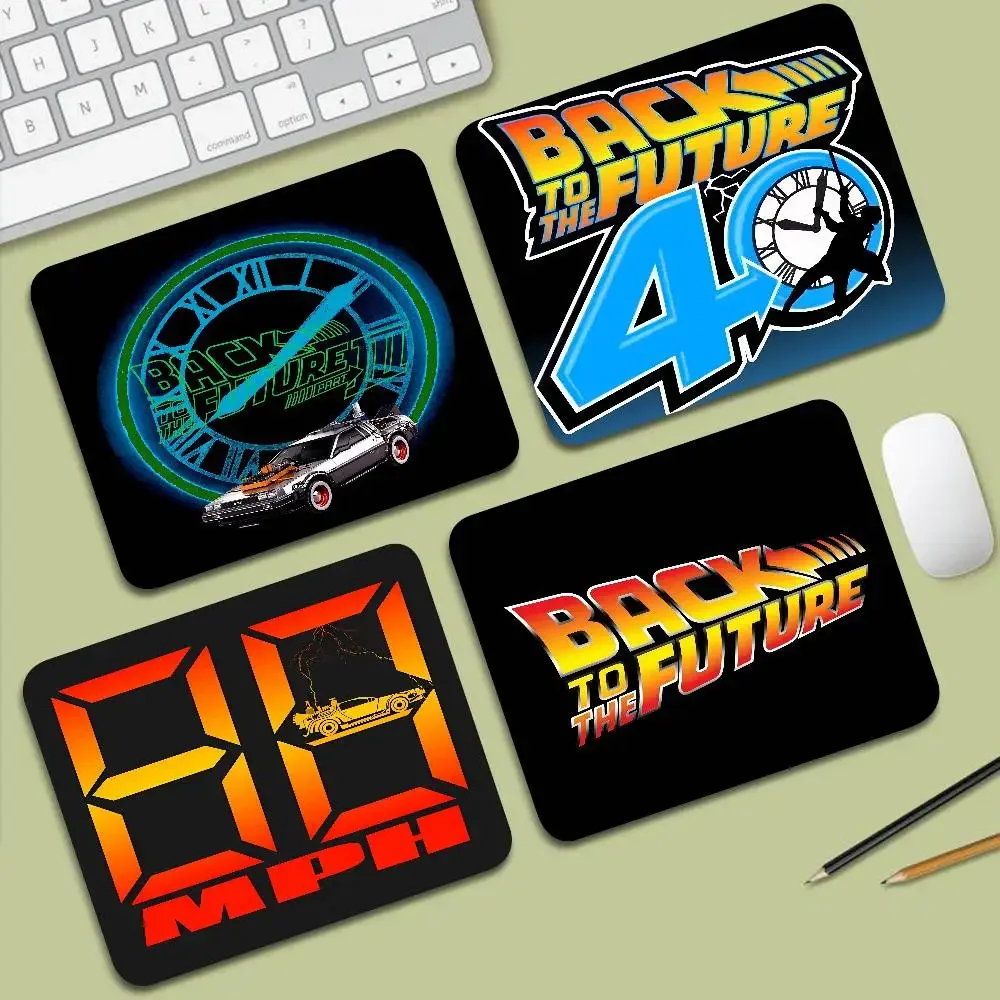 Back To The Future Movies Mouse Pad Small Office Table Mats Computer Accessories Washable Non-slip Rubber With Precision