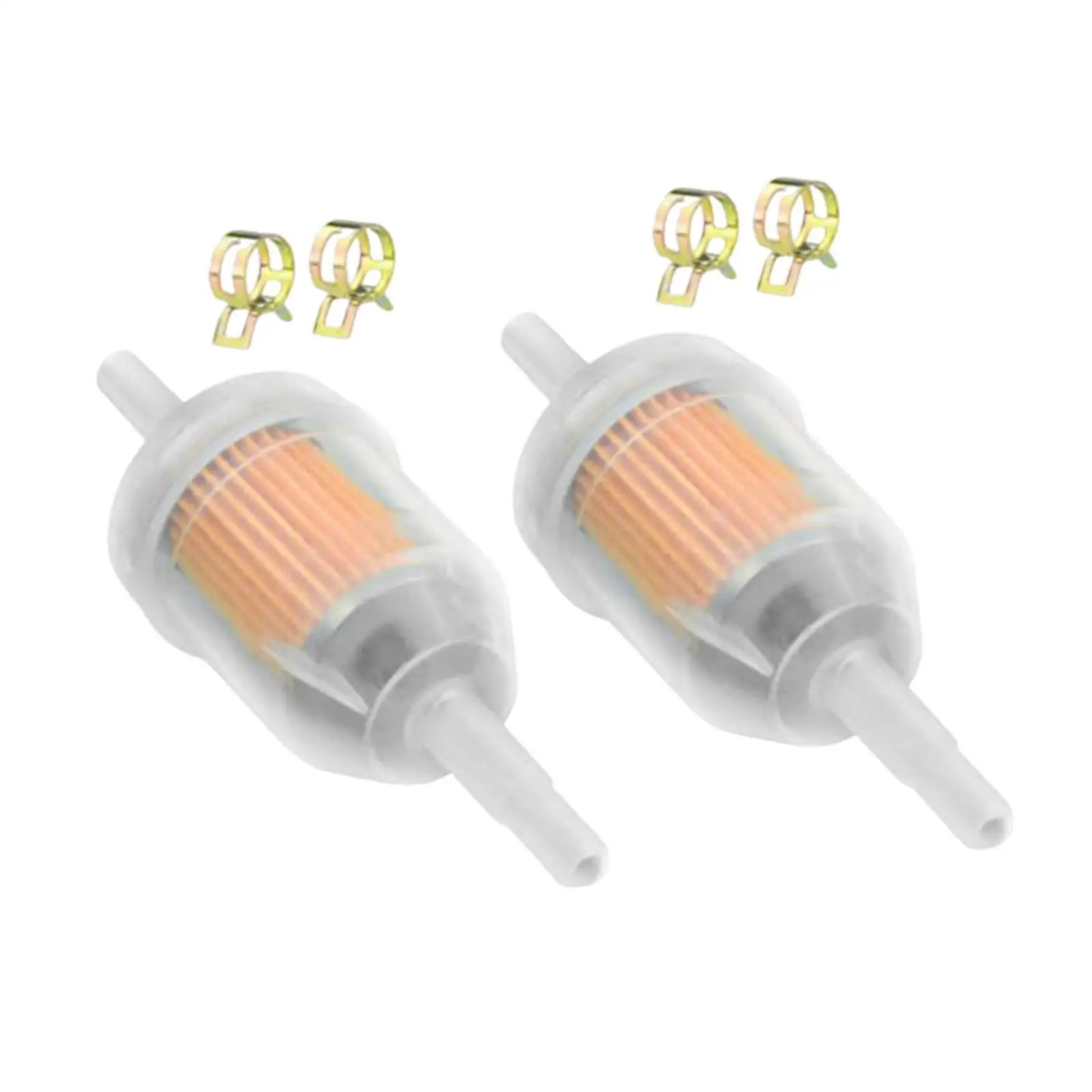 2x Gas Inline Filter Accessories Transparent Filter for 125cc 150cc Motorcycle Repair Part Premium Easy Installation