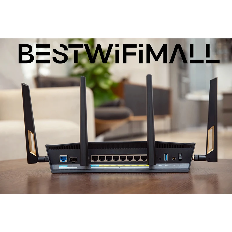 ASUS RT-BE88U WiFi 7 Router BE7200 7.2Gbps 802.11BE, Dual Band 2.4GHz&5GHz, 1x10G WAN,1x10G SFP+, Support OFDMA AiMesh Wi-Fi 7