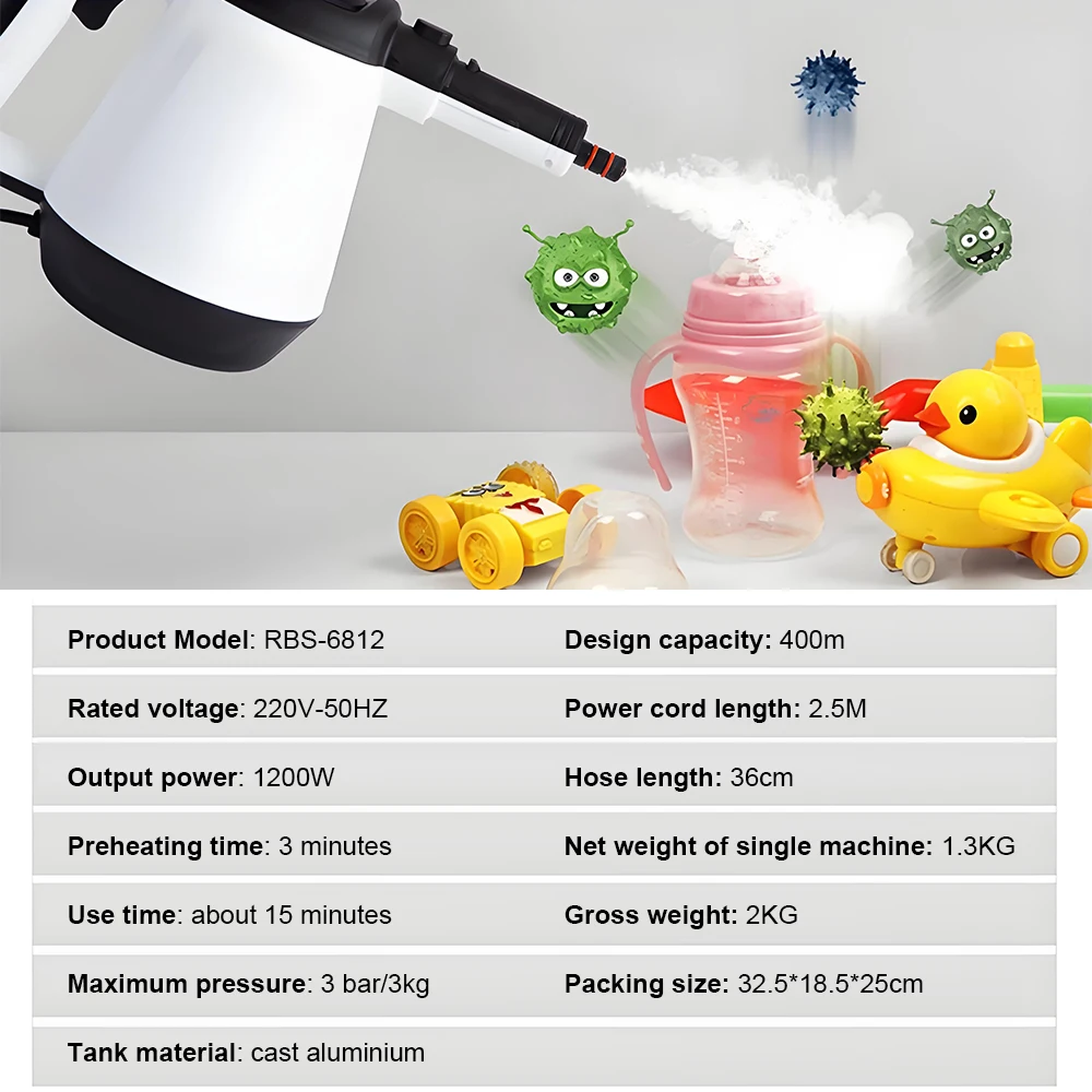 高温高圧スチームクリーナー滅菌機 220V 多機能ハンドヘルドクリーナーキッチンフード用