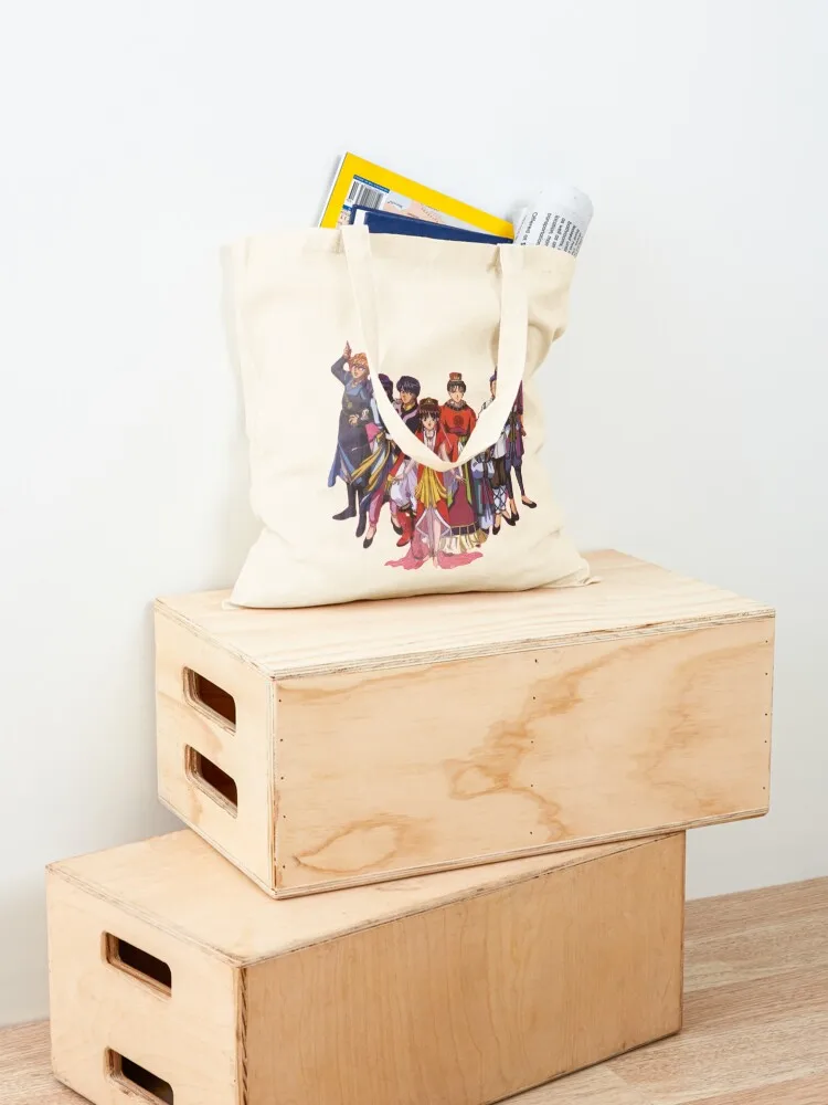 Fushigi Yuugi Group Tote Bag hand bag ladies Women's tote bag free delivery bags reusable grocery bags