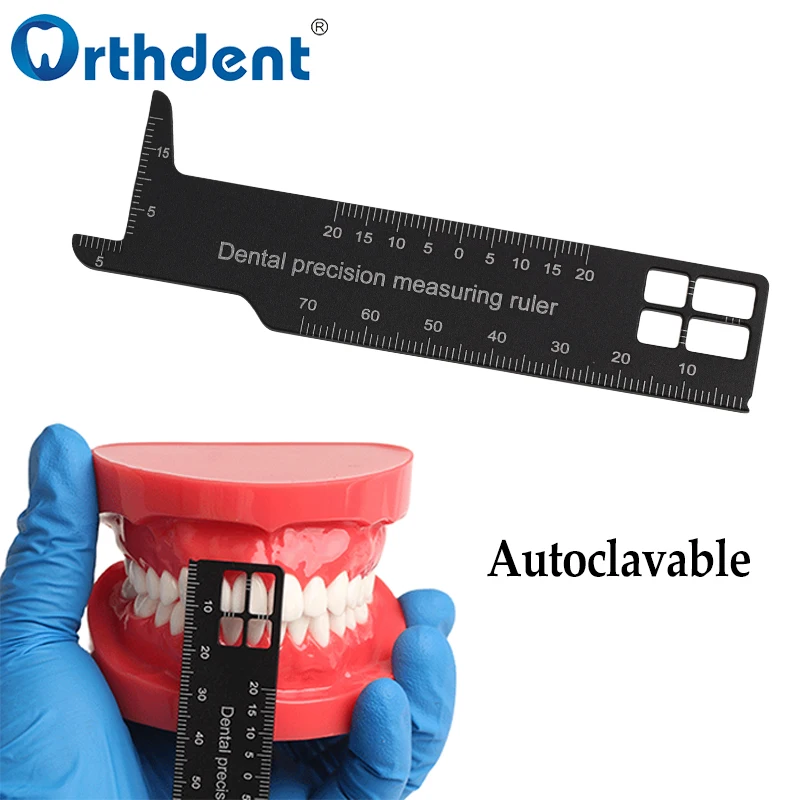 1pc Dental Precision Measuring Ruler Orthodontic Tool For Photography Dentistry Gauge Instrument