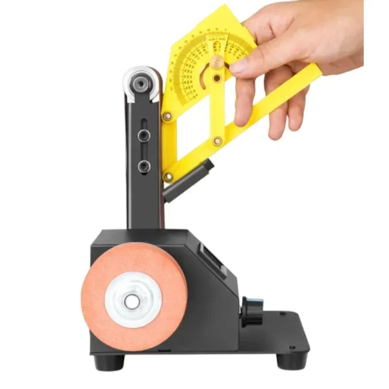 Upgrade Household Miniature Small Belt Sander Mini Electric Polishing Machine Knife Sharpening Tool Open Edge Desktop Sandpaper