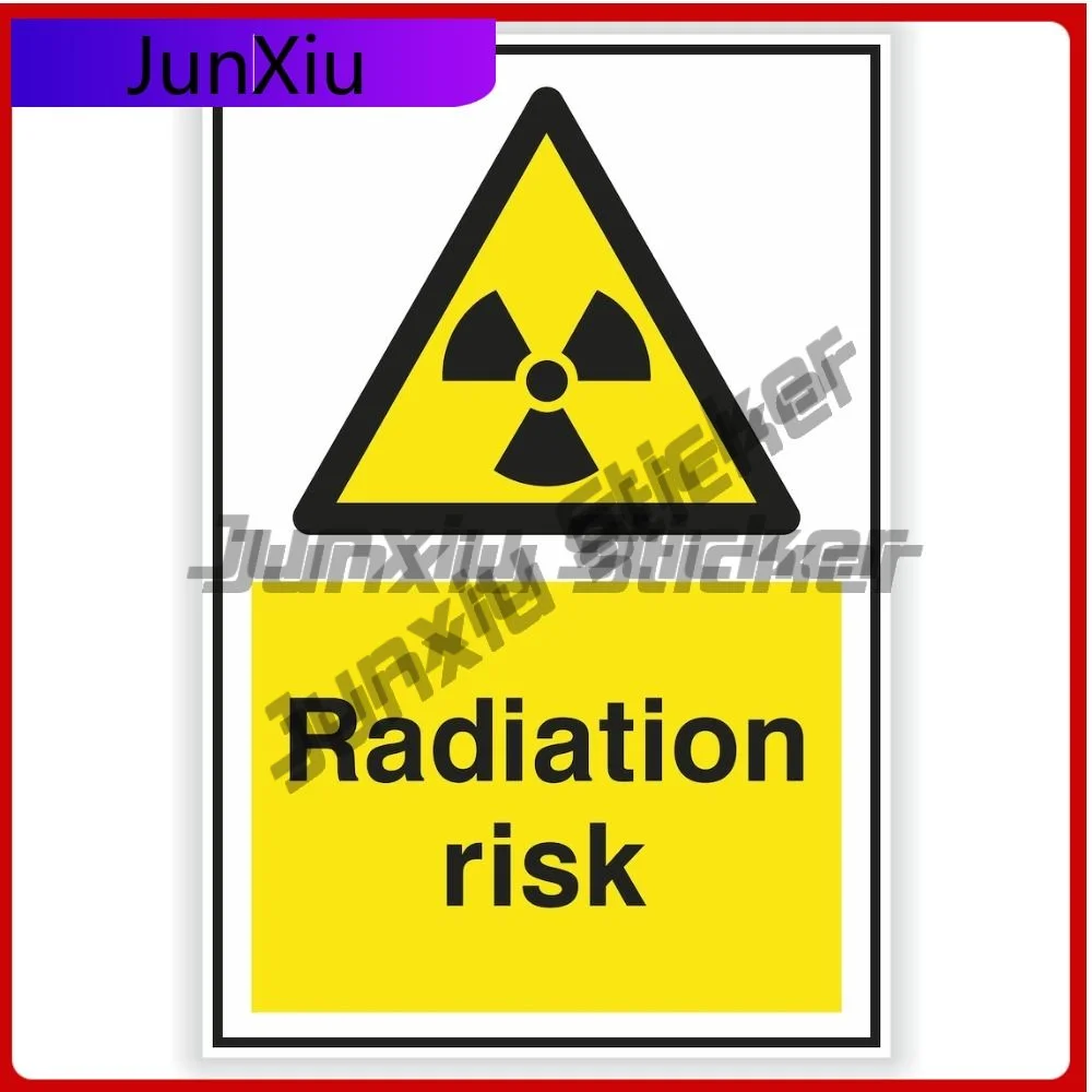

Danger Radiation Risk Safety Warning sign Vinyl Graphic Custom Vehicle Car Decals Camper Rv Bumper Motorcycle Suv Car Decals PVC