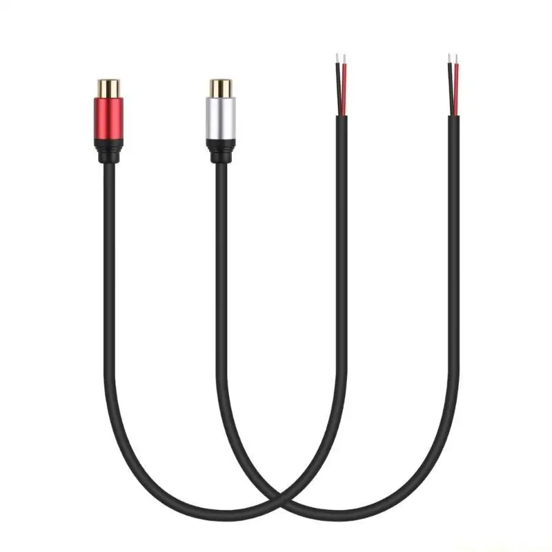 F62C Auditory Cable to Open End Pigtail Wire Extension for Clear Auditory Transmission for Home Theater and Speaker Setting