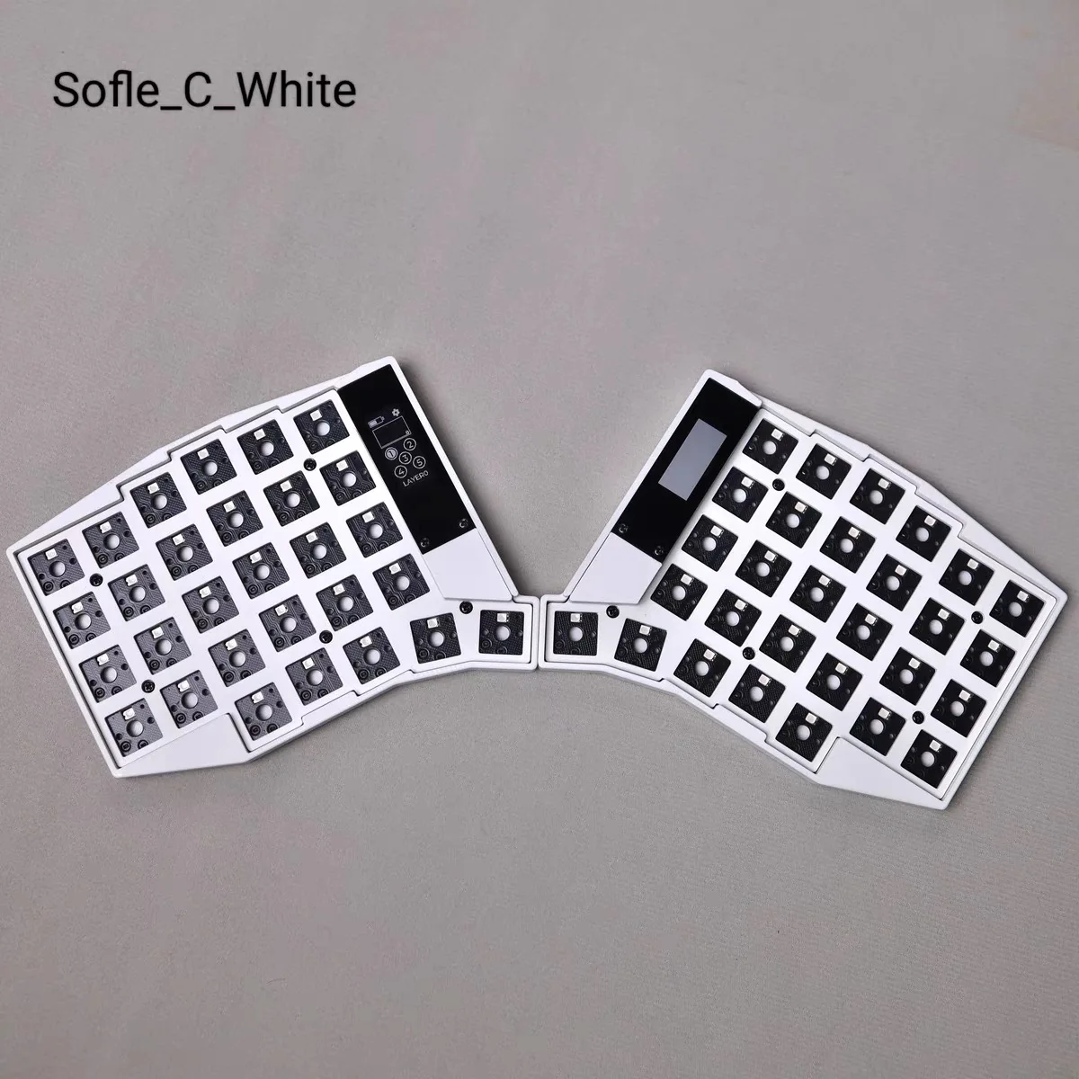 分割キーボード Sofle ロープロファイル ZMK choc v1/v2対応 ワイヤレス分割キーボード 新型ワイヤレスSofle 58キー ローラー