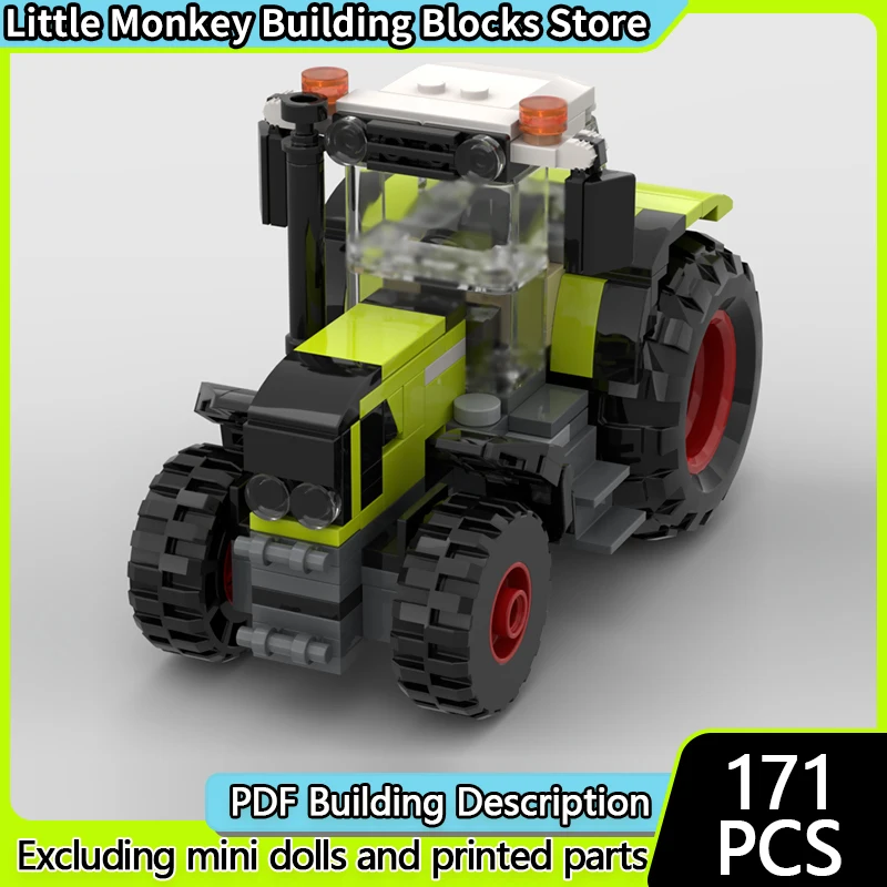 

Конструктор City Car Model MOC: Классический сельскохозяйственный трактор 840, модульная технология, детские праздничные подарки, набор для сборки игрушек