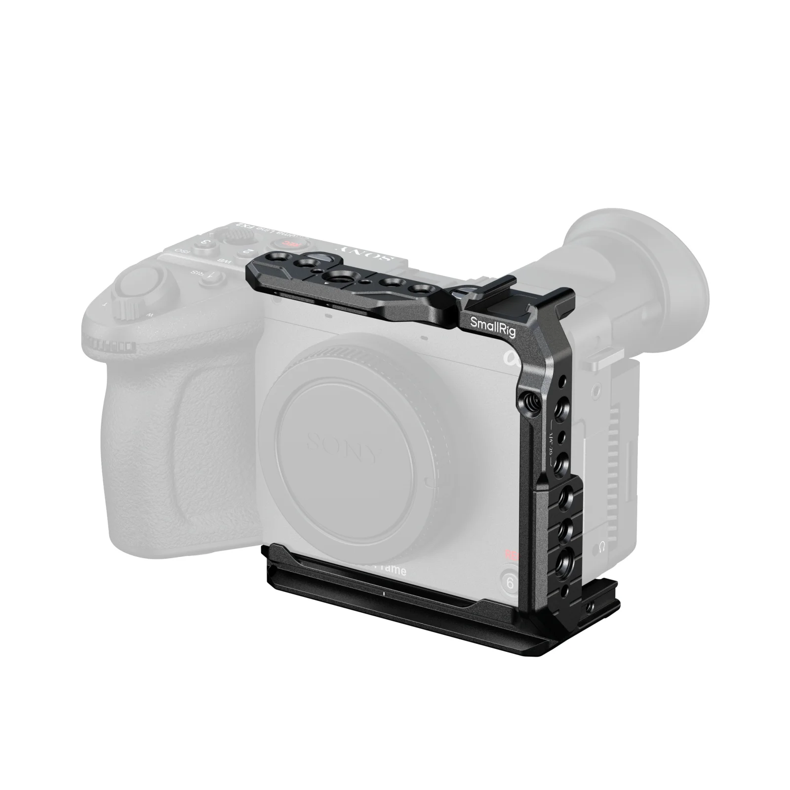 SmallRig FX2 Half Cage voor Sony FX2 Topplaat "HawkLock" NATO rail Arca-Swiss Quick Release Plate voor Statief DJI Gimbal -5591