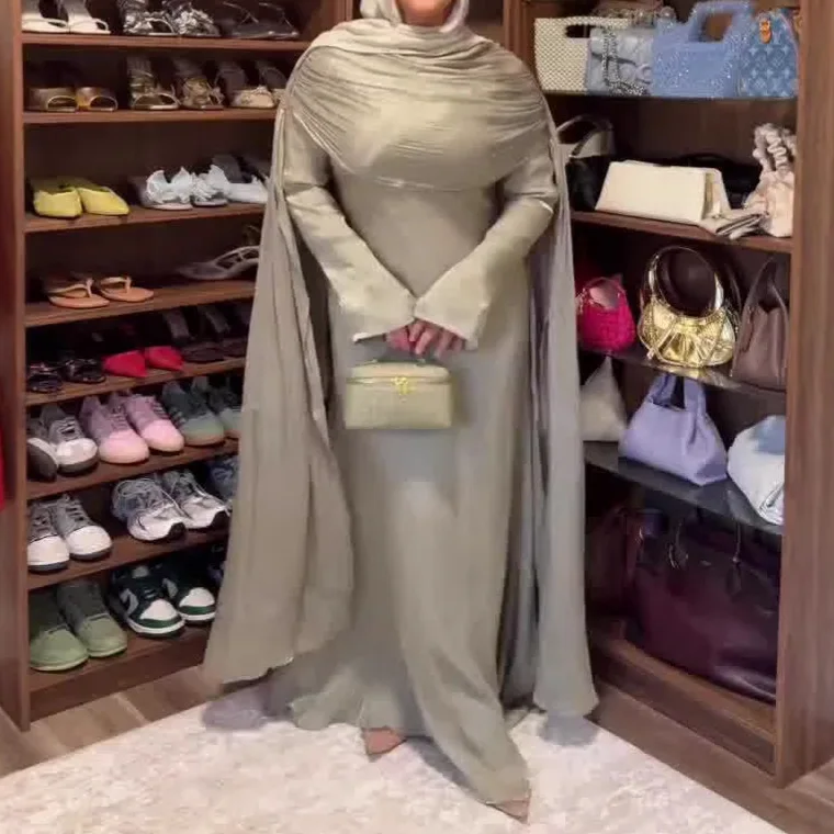 

Shawl Dress Women Eid Muslim Abaya Party Dresses Ramadan Vestidos Morocco Dubai Abayas Kaftan Islam Arab Long Robe Jalabiya