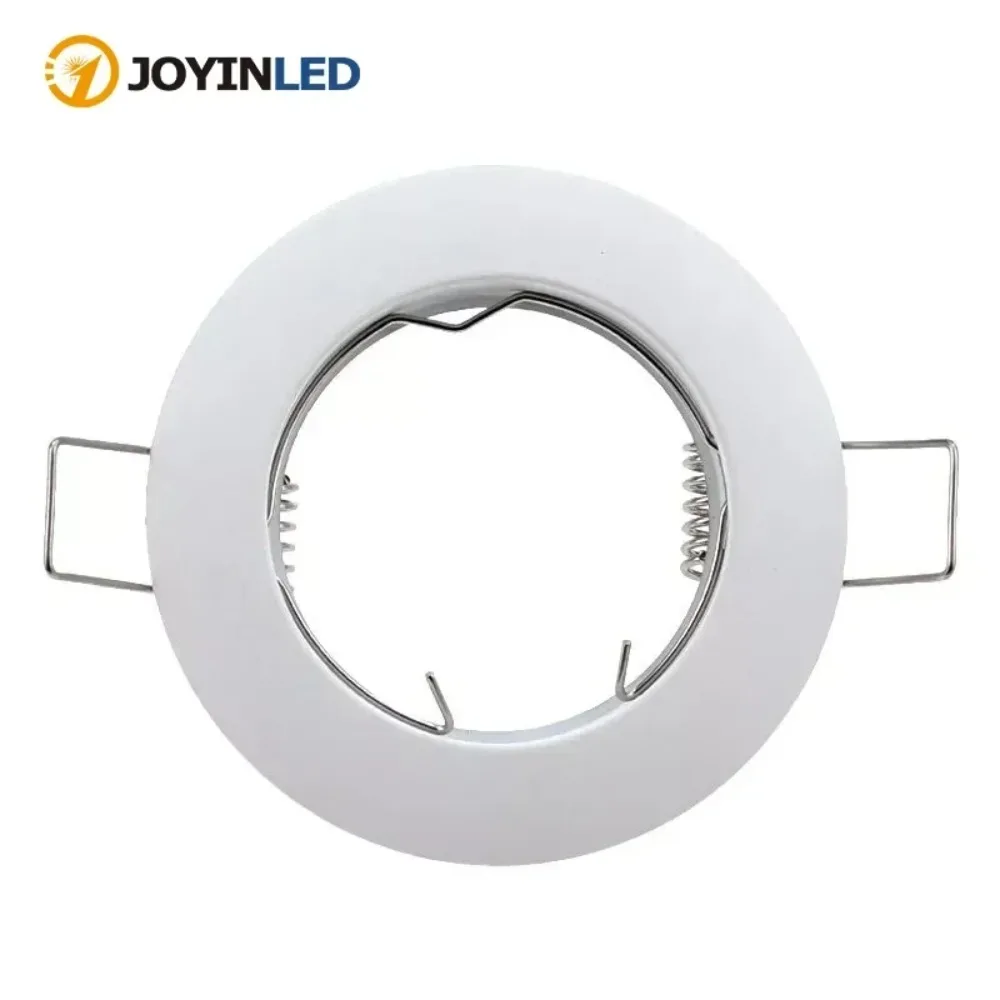 JOYINLED Bracket Embedded Ceiling Lamp Aluminum Alloy Cut-out 55mm Lamp Cup Bracket Spotlight Surface Ring Housing MR16 GU10