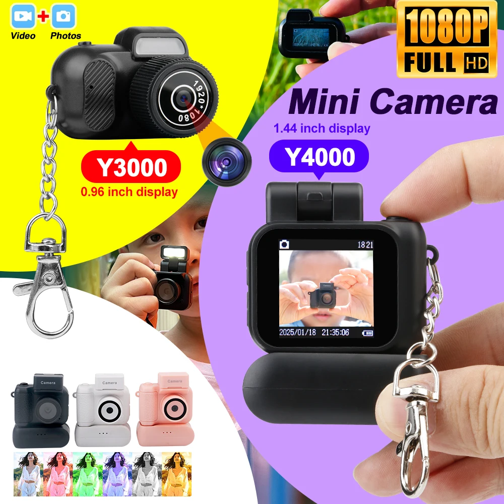 Y4000 Monoreflexes Shaped Mini Camera Indoor Home Outdoor 1080P Portable Vintage Very Small Mini Camera Video Recorder Y30000