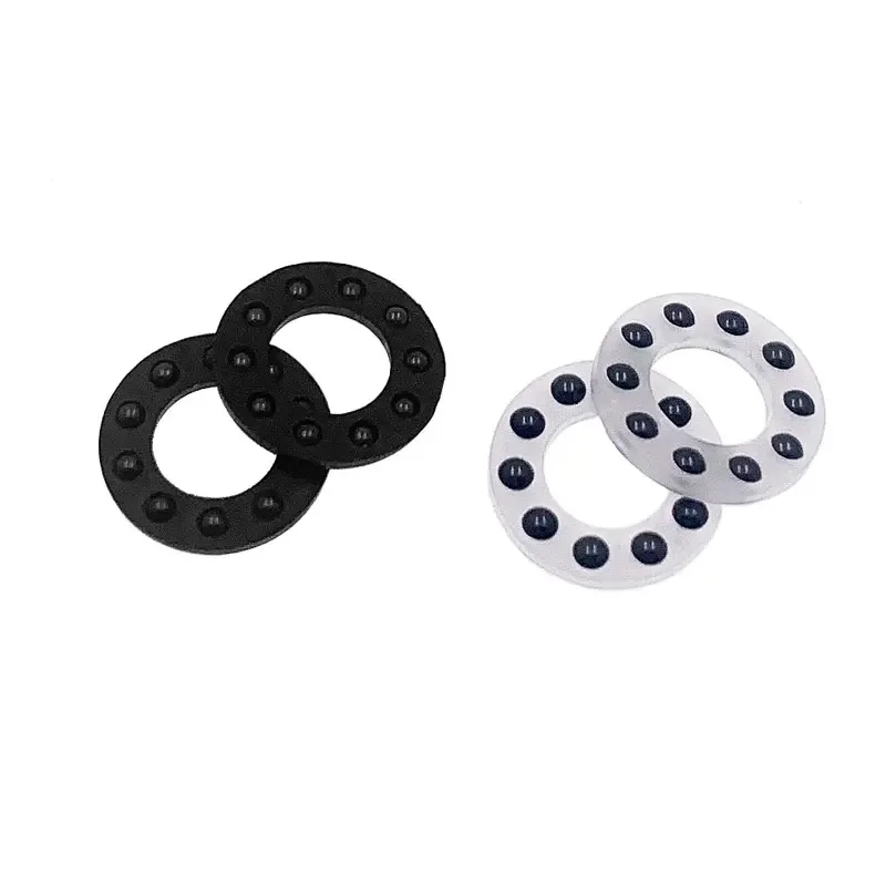 10pcs/lot 9.7x5.2x1.588mm Folding knife Bearing Accessories Ceramic Ball Bearings Flat Rubber Plastic Cages