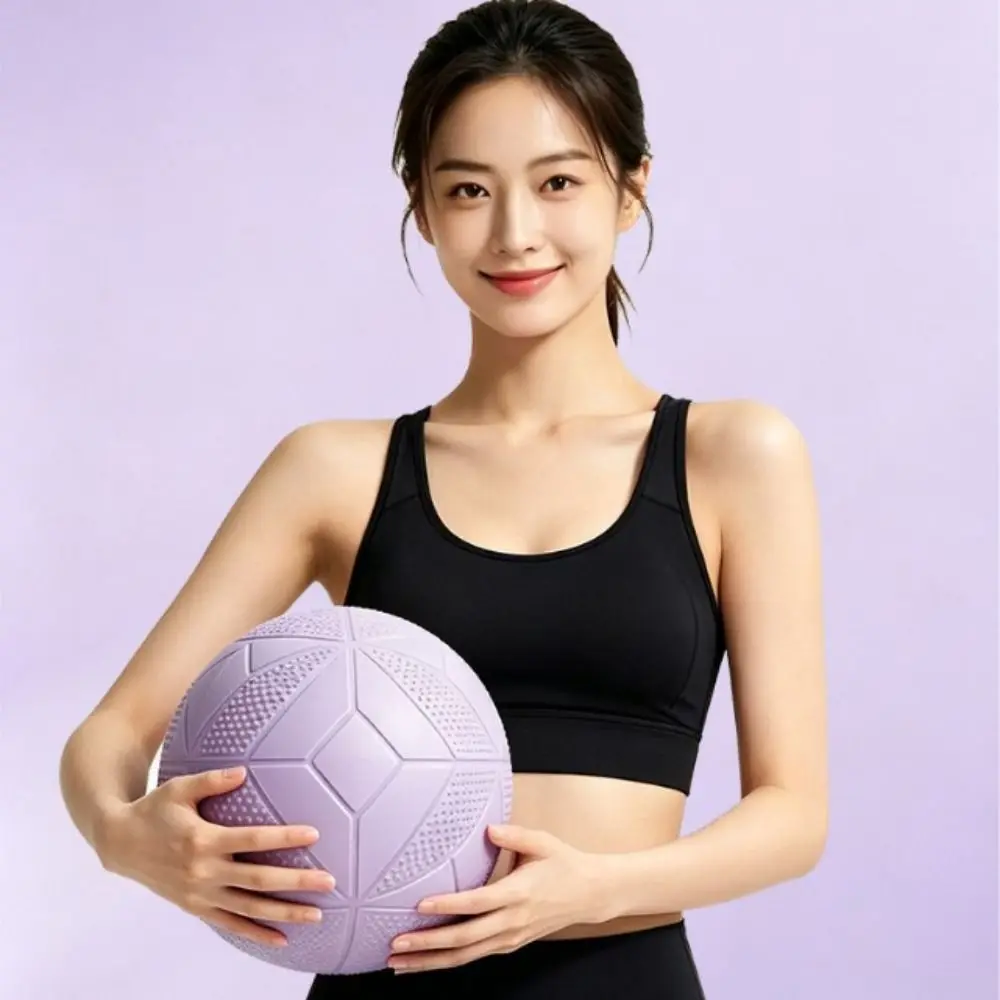25 CM Abdominal Pressure Ball Anti Burst Slip Resistant Yoga Pilates Ball Thickened Inflatable Fitness Balance Ball