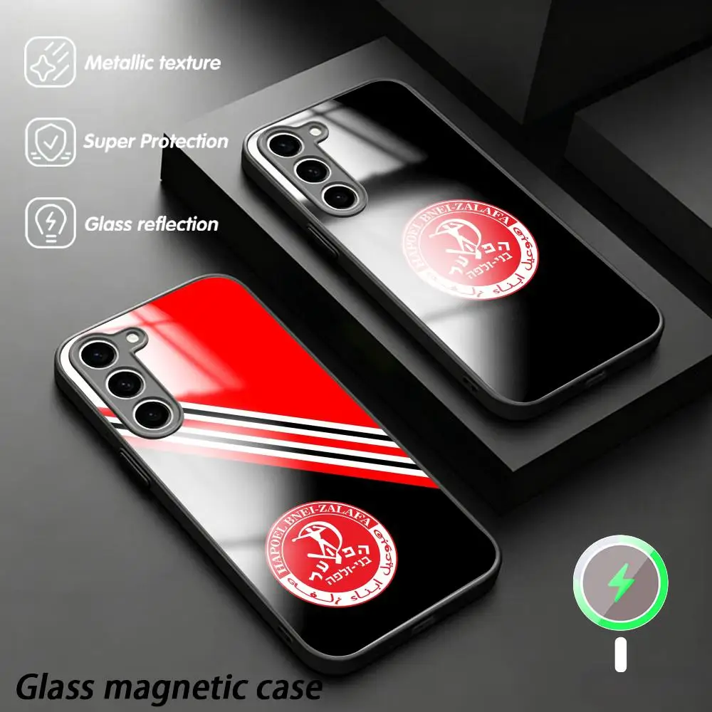 Hapoel Haifa FC fashion design Phone Case For Samsung S26 S25 S24 S23 S22 S21 Plus Ultra Fold A Glass Magnetic Case
