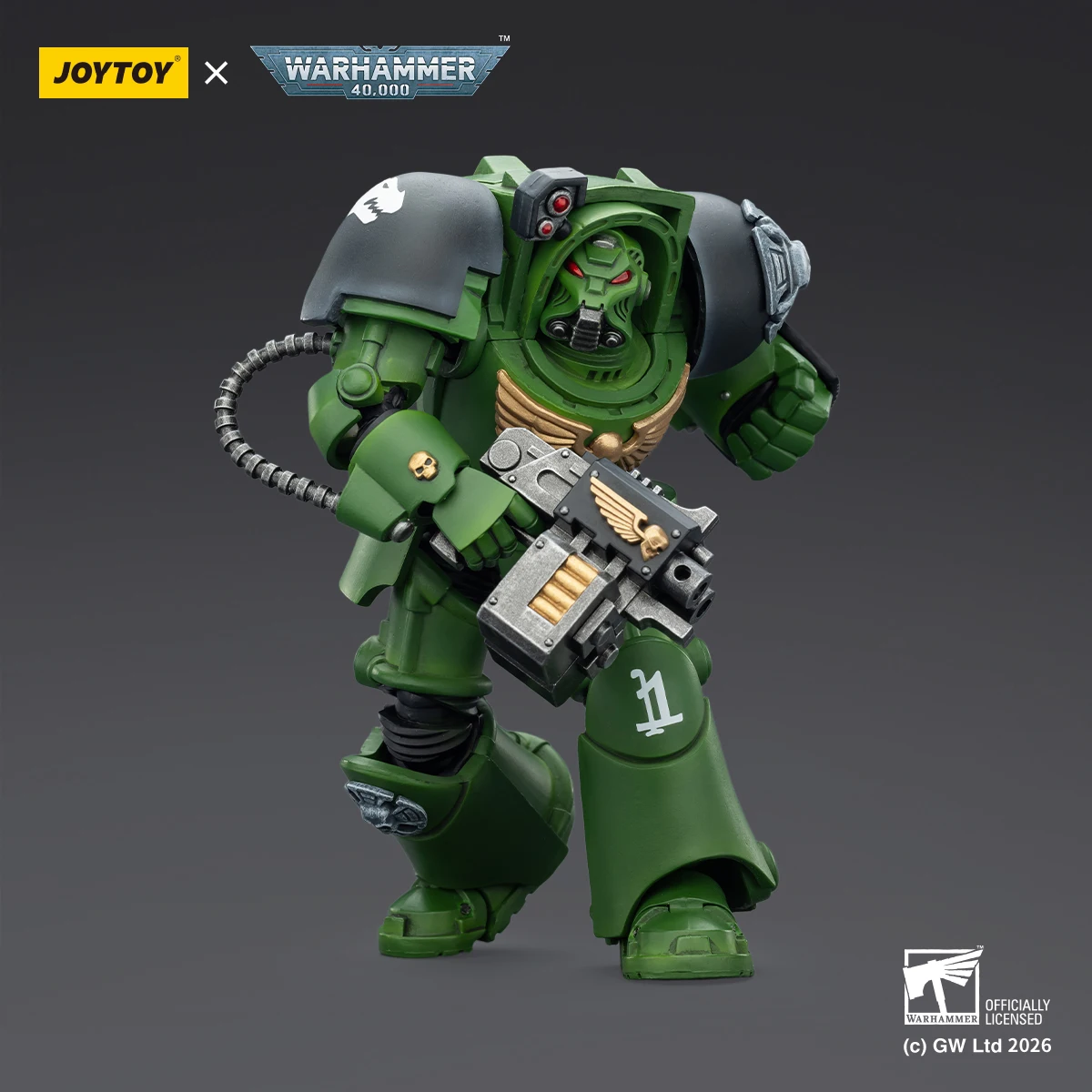 JOY TOY Warhammer 40K 1/18 Action Figure Salamanders Terminator 2 with Power Fist and Storm Bolter Collectible Models view 5