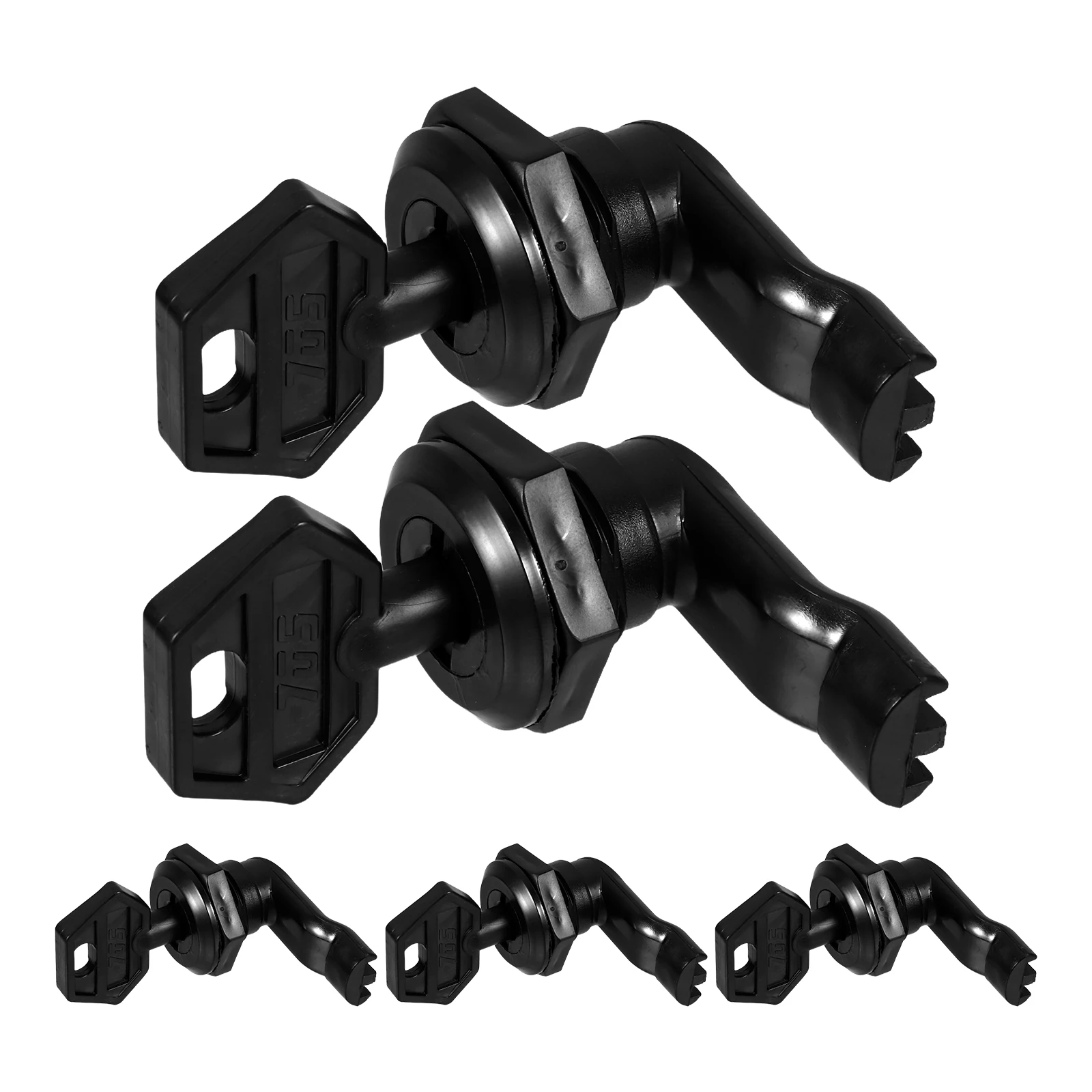 

5 Sets Electric Cabinet Black Turn Latch For Power Distribution Boxes Durable Industrial Commercial Residential Use Cabinet