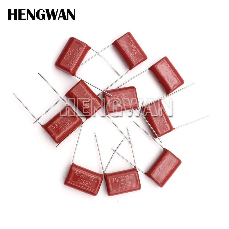 10pcs 1000V 224 104 102 222 472 1KV CBB capacitor 2.2NF 4.7NF 0.1UF 100NF 0.22UF 220NF 0.001UF 1NF 1000PF 102J 472J 104J 224J