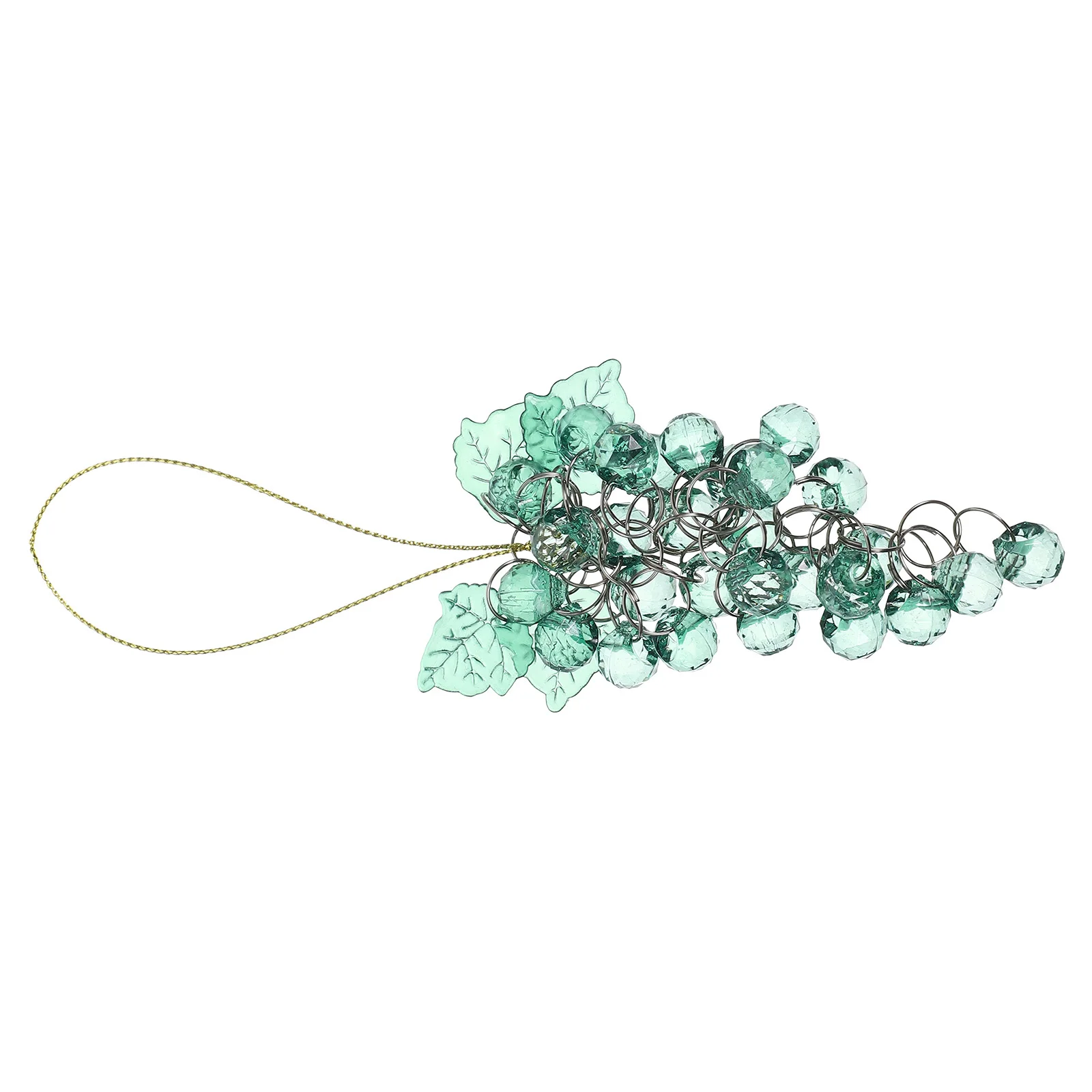 

1pc Acrylic Beaded Grape Ornament Hanging Decor For Party Wedding Christmas Artificial Fruit Cluster Pendant Home Garden
