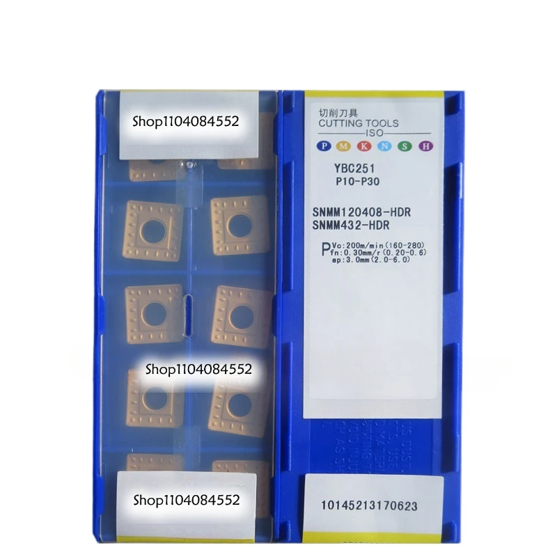 Original Zhuzhou CNC Carbide Inserts YBC351 YBC251 YBC252 SNMM120408-HDR in stock Turning Tools SNMM 120408