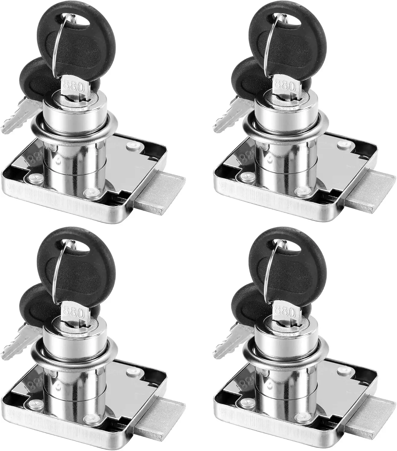 Drawer Lock Wardrobe Cabinet Cam Locks With 2 Keys Same Key Furniture Door Hardware For Office Desk Letter Box Mailbox