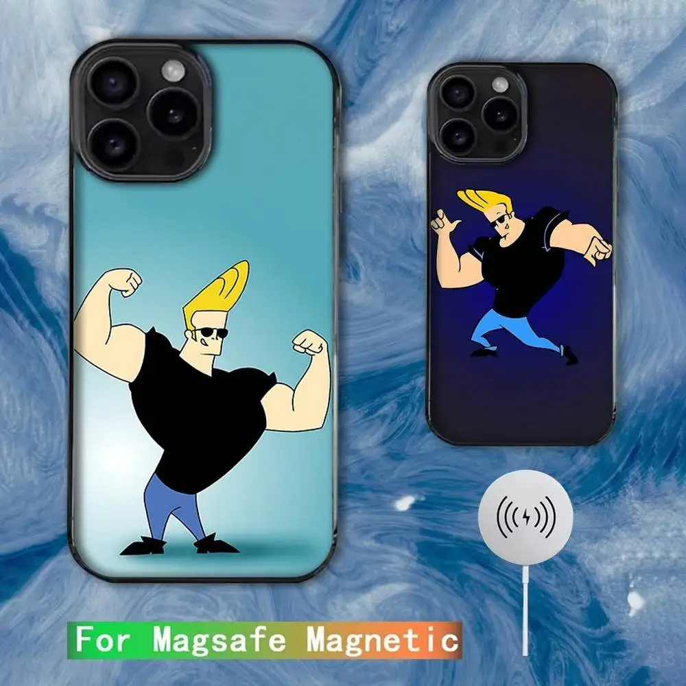 

Anime J-Johnny Bravo Phone Case For iPhone 16e,16,15,14,13,12,11,Plus,Pro,Max,Mini Magsafe Magnetic Wireless Charging