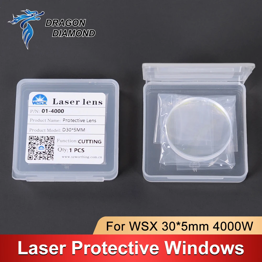 

Original Fiber Laser Lens Protective Windows 30*5mm 0-4KW 1064nm for WSX Laser Heads