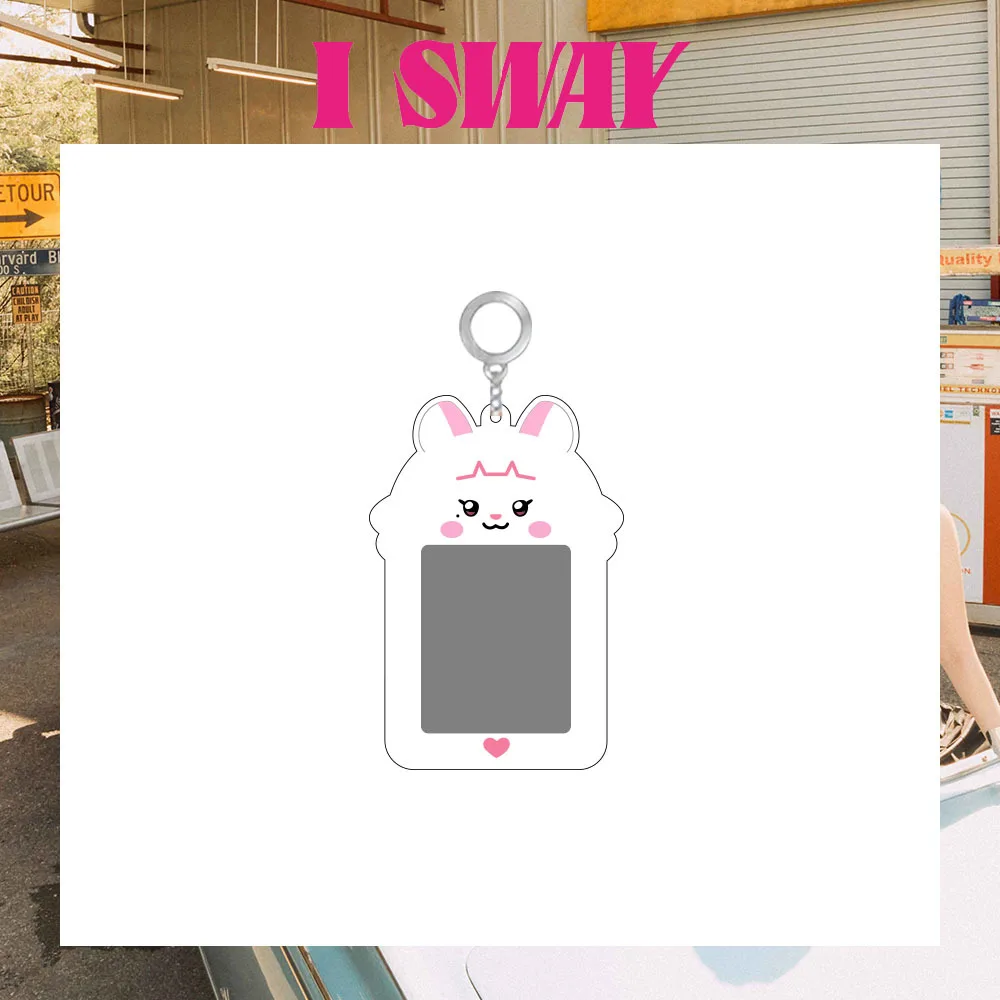 Kpop (G)-IDLE I SWAY Cartoon Cute Acrylic Card Sleeve Card Holder Keychain Backpack Pendant Keyring YUQI MINNIE SOYEON Fans Gift