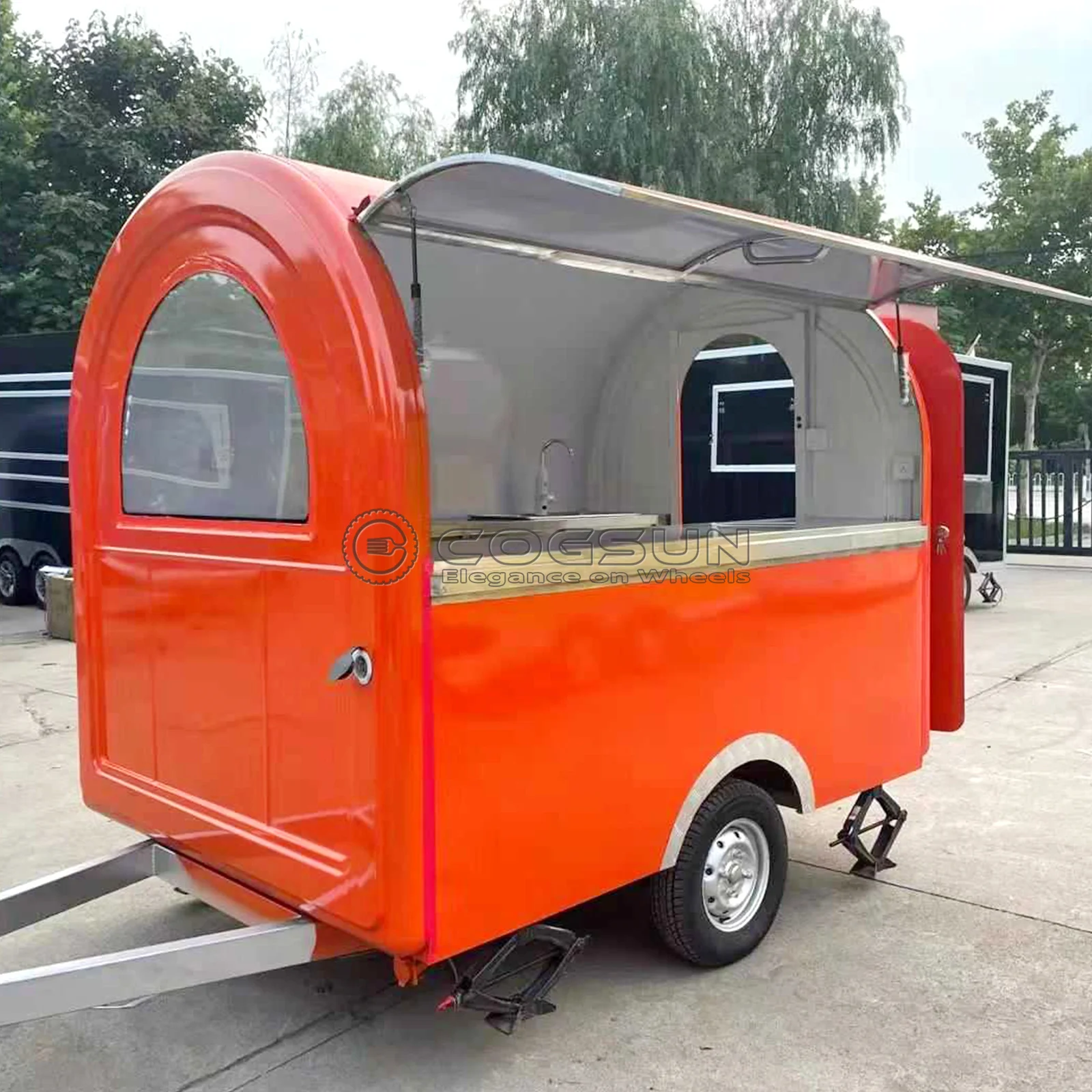 

COGSUN Hot Dog Car Taco Street Food Cart Hot Selling Food Van Enclosed Trailer Morden Style Coffee Trailer Mobile Food Truck