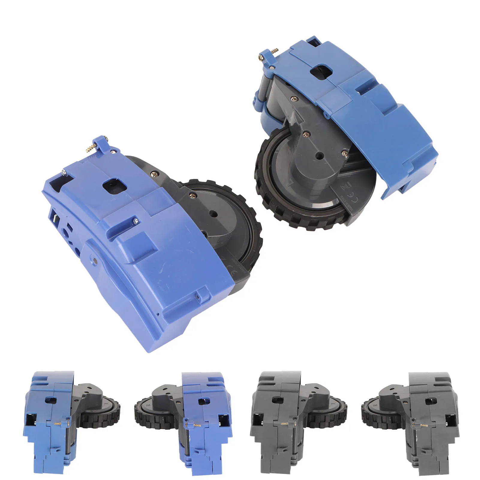 ไดรฟ์ล้อโมดูลเครื่องดูดฝุ่นความเข้ากันได้กว้างซ้ายขวาล้อโมดูลยาง ABS กันลื่น Wearproof ที่มีประสิทธิภาพสําหรับบ้าน