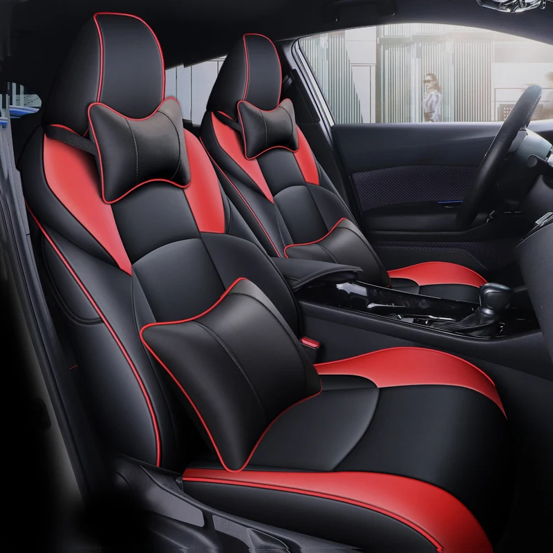 Bespoke Seat Covers For Toyota CHR 2018-2024 CHR ZD003 5D Ultra Comfort Leatherette Full Set Breathable Automotive Parts