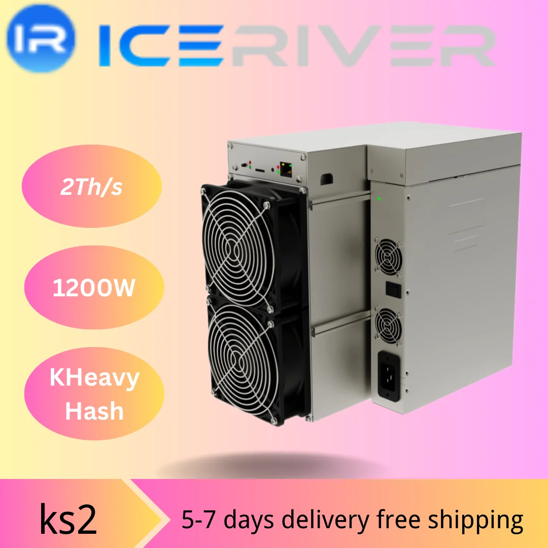 

Б/у IceRiver KS2 2T 1200 Вт с блоком питания KAS Miner Kaspa Mining Asic, высокая доходность, бесплатная доставка