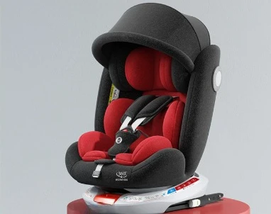NONE Kindersicherheits-Autositz mit Halterung 360° °   Drehbarer Sicherheitssitz ISOFIX Stahlschnittstelle, geeignet für Kinder im Alter von 0–12 Jahren 8