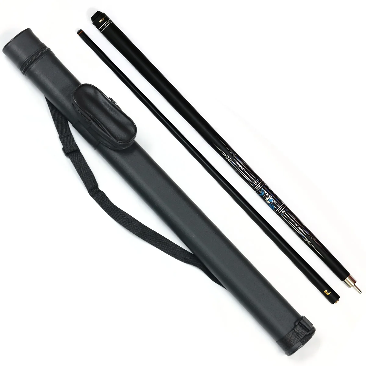 Billiard Gift Set Kit Premium 1/2-pc Carbon Fiber Shaft Billiard Pool Cue with Cue case Bag Pool Gift Set