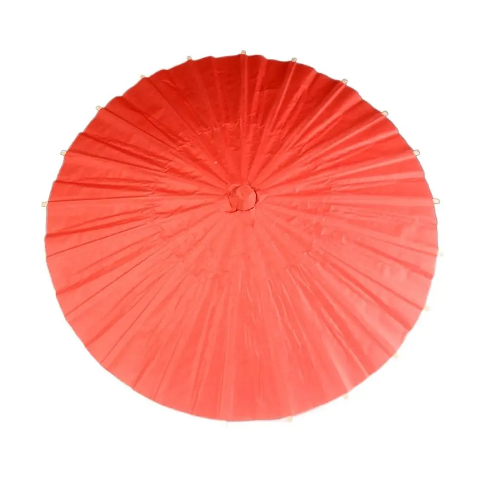 Arts and Crafts Traditional Handmade Paper Umbrella Vintage Classical Blank Paper Umbrella Colorful Oil Paper Umbrella