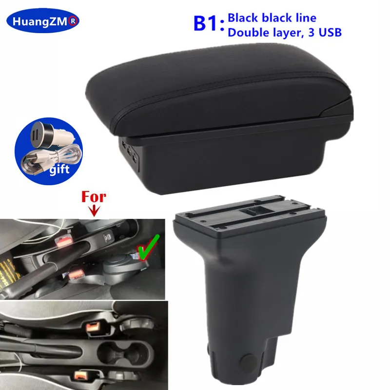 Voor Fiat 500 armsteun doos Voor Fiat CRONOS Auto Armsteun doos Gewijd Retrofit verhogen Interieur Center opbergdoos Auto Accessoires
