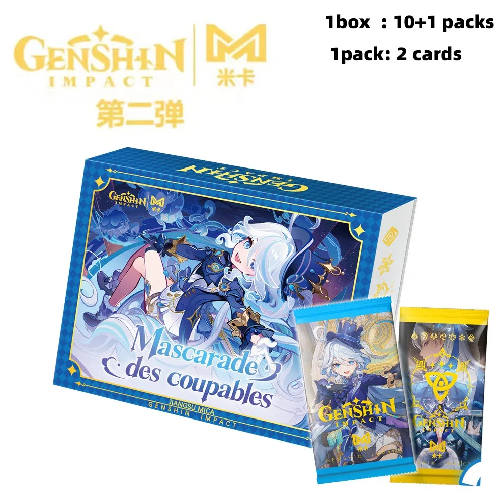 MICA Genshin Impact 2 Collection Cards Set New In Anime Party Table Game Playing Cards Board Toys For Christmas Douj Gift Toy