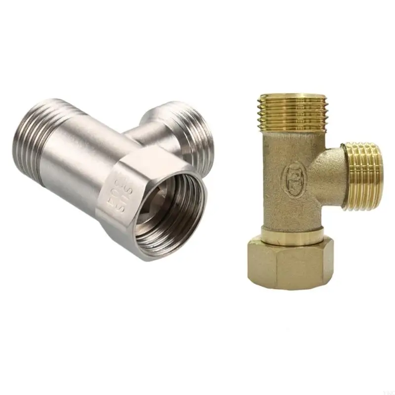 

Multipurpose Corrosion Resistant Stainless Steel 3 Way Connector Adapters For Double Direction Fluid Control System Y4QC