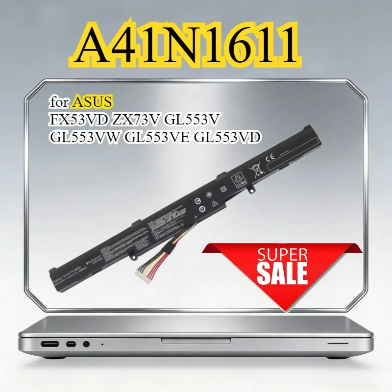 A41N1611 Rechargeable Battery Compatible for ASUS FX53VD ZX73V GL553V GL553VW GL553VE GL553VD