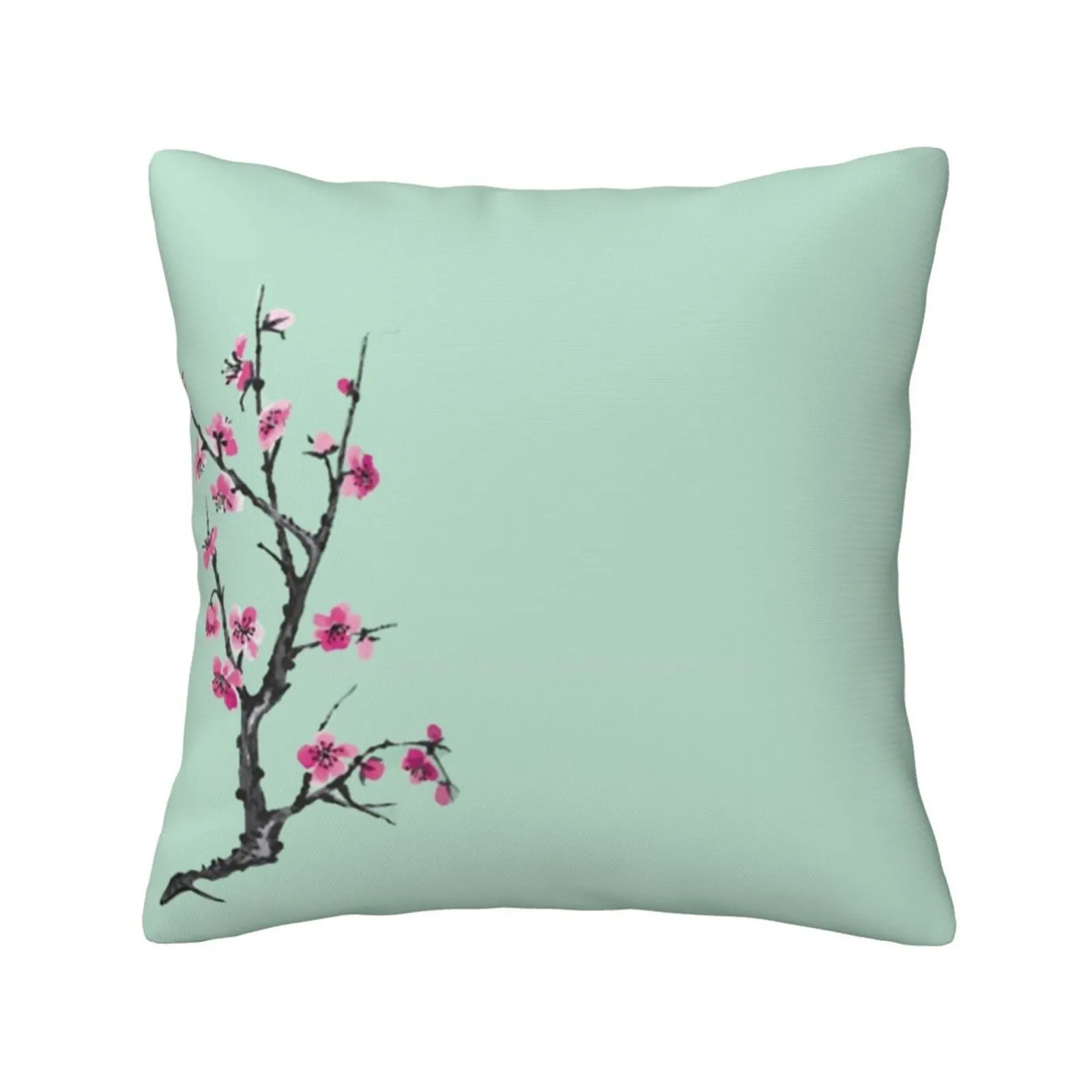 Arizona Green Tea-Cherry Blossom Funny Cute Decor Square Pillowcase Iced Tea Sadboys Arizona Tears Aesthetic Ginseng Yung Lean