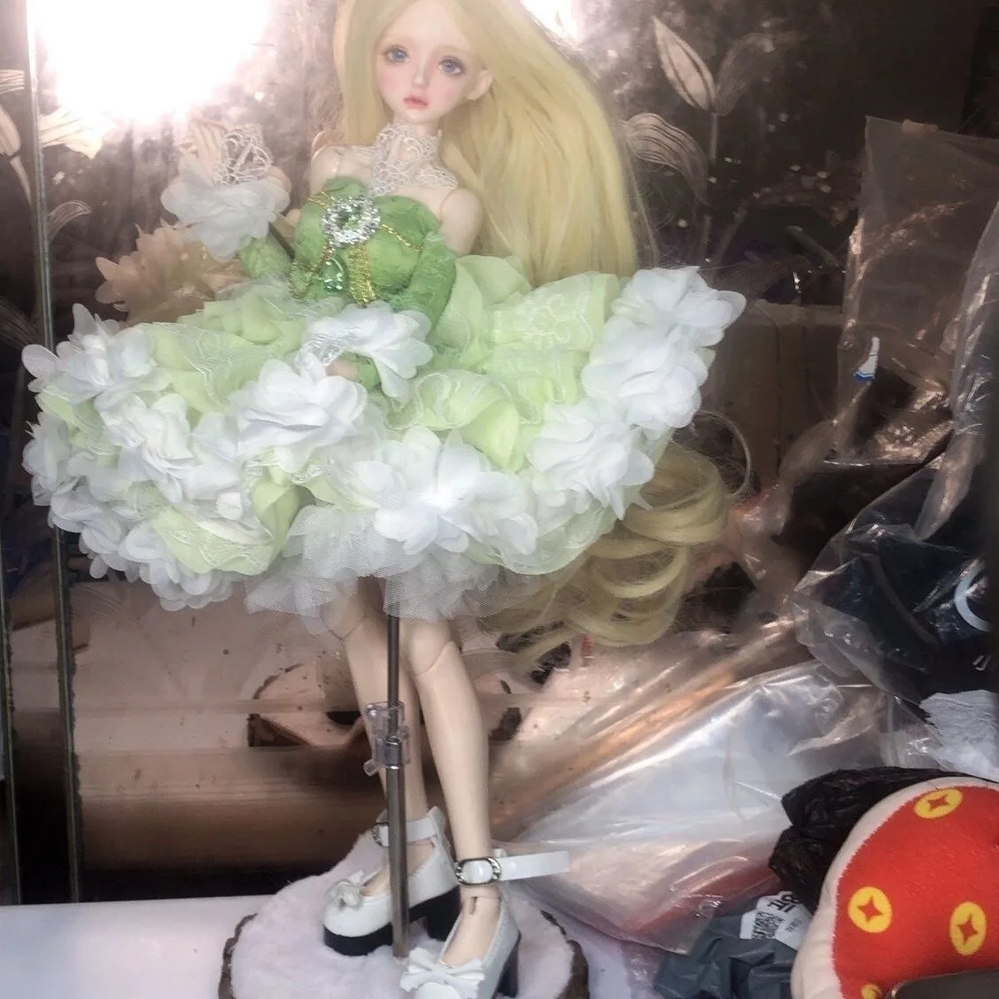 ملابس دمى مخصصة تنورة منفوشة متعددة الألوان 1/3 1/4 1/6 فستان BJD