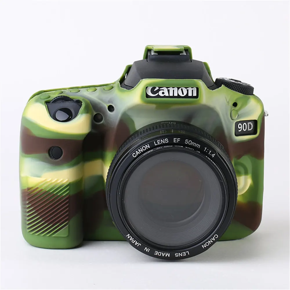 

Мягкий силиконовый бронированный чехол 90D для Canon EOS 90D, противоударный резиновый чехол для камеры