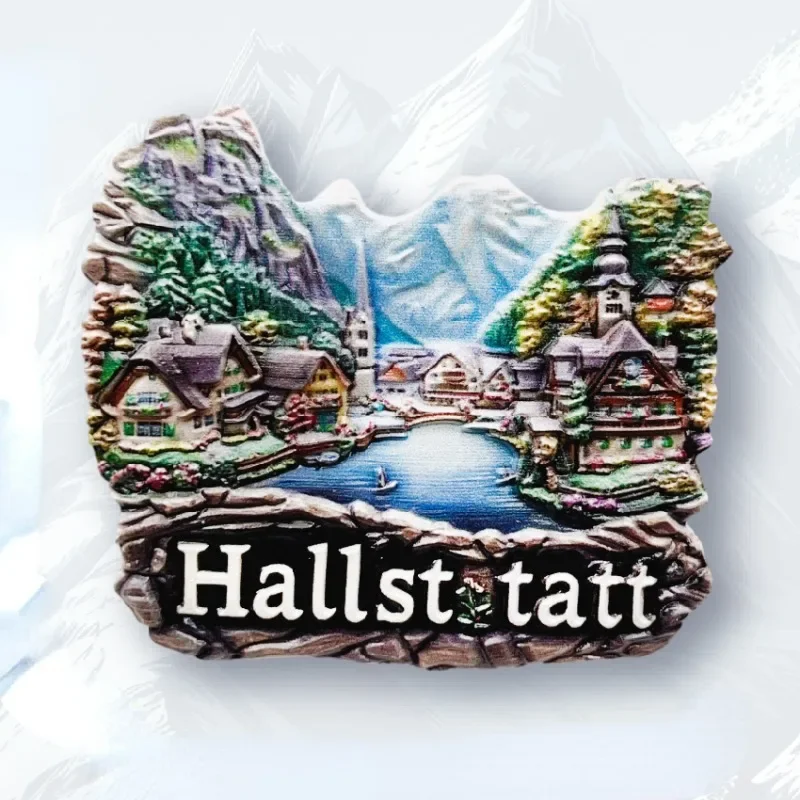 

Austria Souvenirs Hallstatt Fridge Magnets Wedding Gifts Alps Fridge Stickers Home Decoration