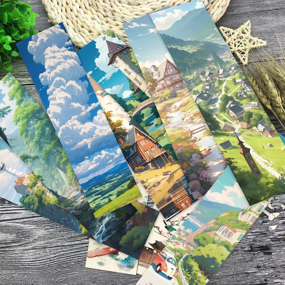 30Pcs Manga Hayao Miyazaki Bookmarks Annotated Bookmarks Creative Junk Journal Material Decorations Gifts