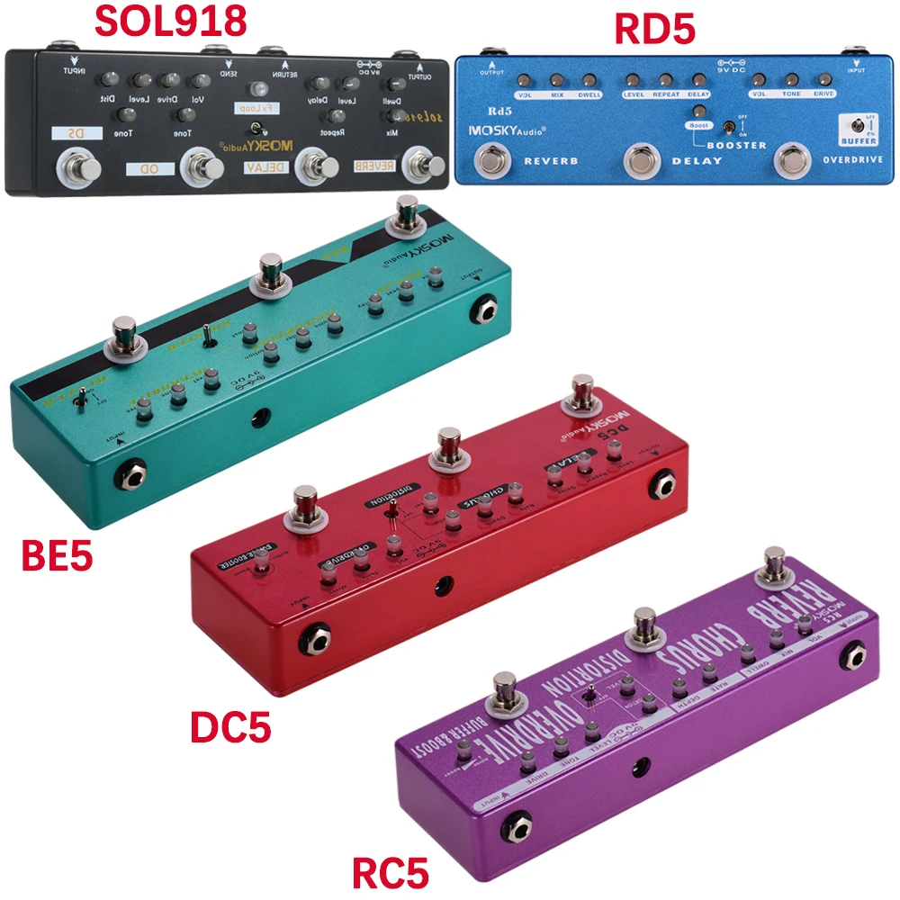 Voeg toe aan wenslijst Mosky dc5/rd5/rc5/be5 Gitaareffecten Alles-in-één metalen hoes Multi-accessoires voor pedaaleffect